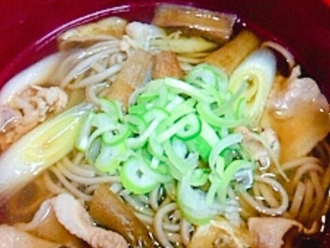 具沢山☆我が家の肉そば